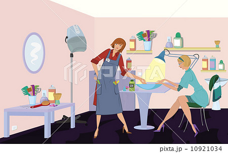 Beauty salon client is getting manicure Beauty salon client is getting manicure 10921034