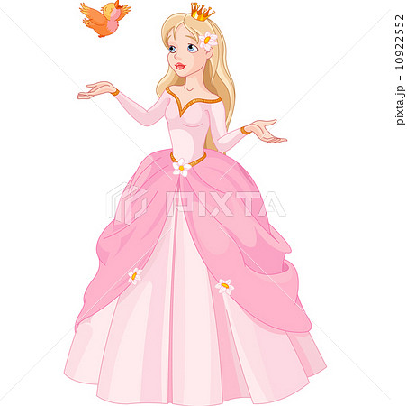 Princess And Birdのイラスト素材 10922552 Pixta