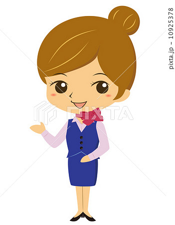 案内をする受付嬢 10925378