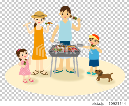 Family at BBQ 10925544