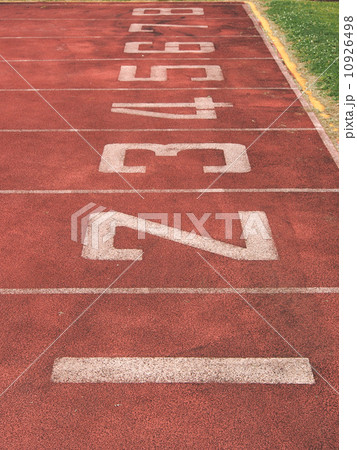 Start point of race track with number 1-8 Start point of race track with number 1-8 10926498