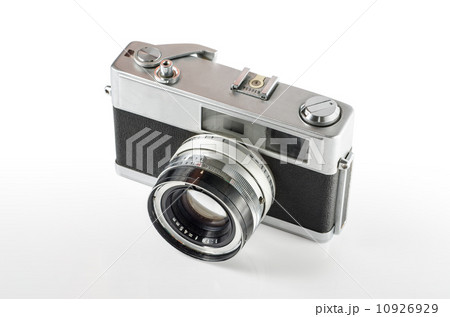 Retro photo camera isolated on white 10926929