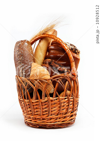 large variety of bread, still life isolate on white background large variety of bread, still life isolate on white background 10928512