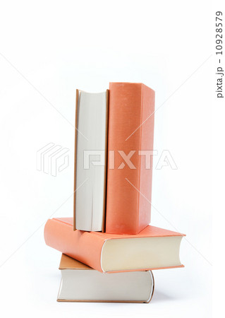 A stack of books on a white background. A stack of books on a white background. 10928579