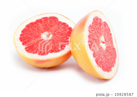 Fresh grapefruit on a white background. Fresh grapefruit on a white background. 10928587