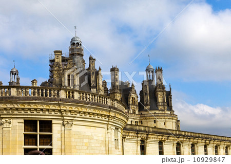 castle  of a valley of the river Loire. France. ..Chambord castle (Chateau de Chambord). 10929847