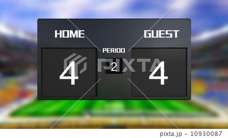 soccer match scoreboard Draws 4 & 4 soccer match scoreboard Draws 4 & 4 10930087