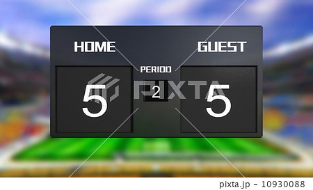soccer match scoreboard Draws 5 & 5 10930088