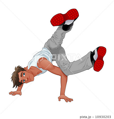 Funny Breakdancerのイラスト素材