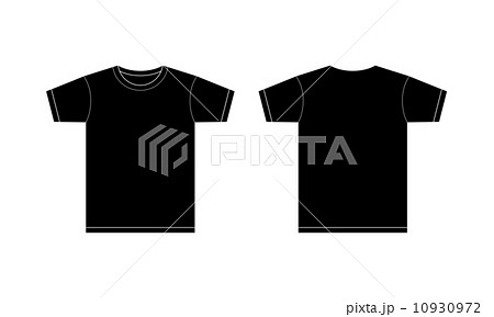 黒いtシャツのイラスト素材 10930972 Pixta