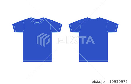 青いtシャツのイラスト素材 10930975 Pixta