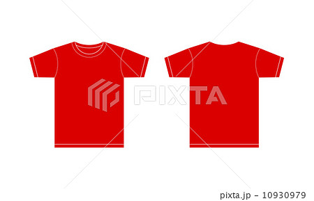 赤いtシャツのイラスト素材