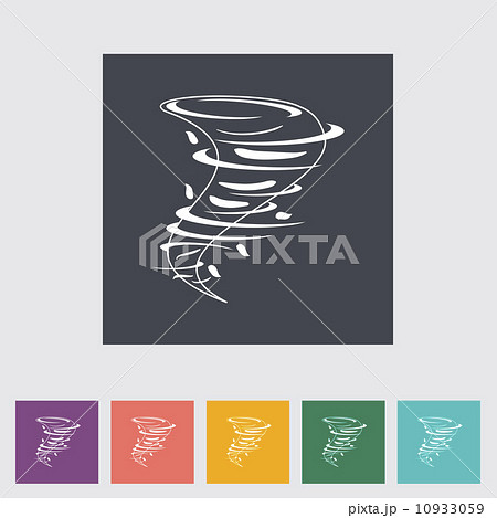 Tornado flat icon. 10933059