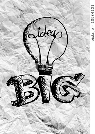 idea concept light bulb on crumpled paper 10934101