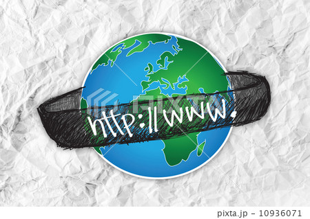 Globe earth icons themes idea design on crumpled paper Globe earth icons themes idea design on crumpled paper 10936071