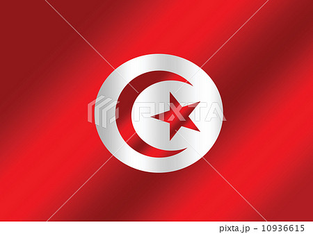 Tunisia flag and Heart icon Tunisia flag and Heart icon 10936615