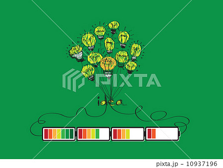 Light bulb Charging Battery Power Idea design 10937196