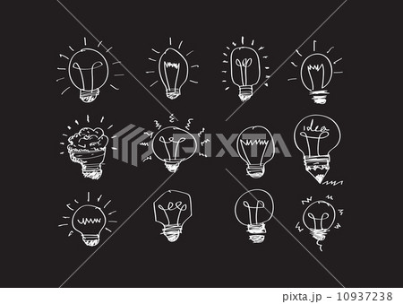 Concept of idea inspired bulb shape 10937238