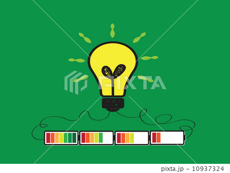 Light bulb Charging Battery Power Idea design 10937324