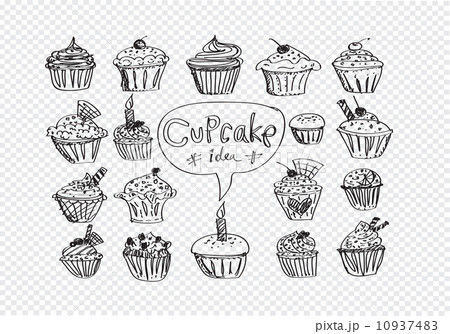colorful delicious cupcakes illustration colorful delicious cupcakes illustration 10937483