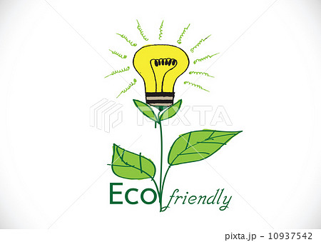light bulb plant growing green eco energy concept , Eco friendly 10937542