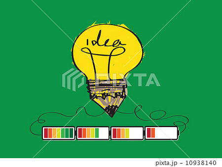 Light bulb Charging Battery Power Idea design 10938140