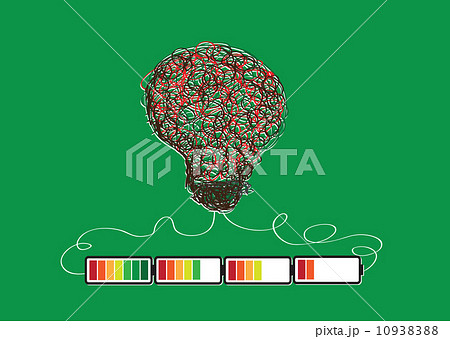 Light bulb Charging Battery Power Idea design Light bulb Charging Battery Power Idea design 10938388