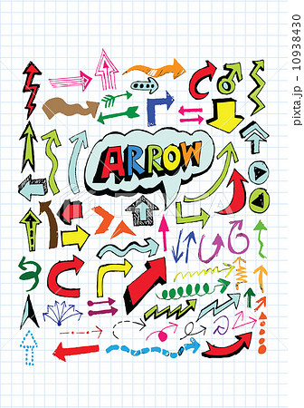 Hand drawn sketch arrow collection for your design Hand drawn sketch arrow collection for your design 10938430