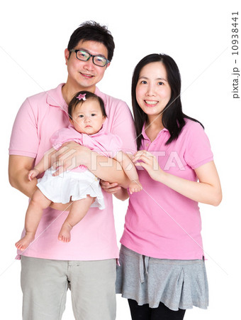 Asian couple with baby Asian couple with baby 10938441