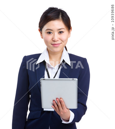 Business woman holding tablet Business woman holding tablet 10939686