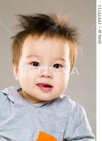 Baby with funny face Baby with funny face 10939711
