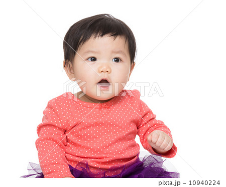 Asian baby girl screaming Asian baby girl screaming 10940224