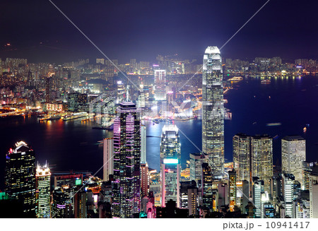Hong Kong city at night Hong Kong city at night 10941417