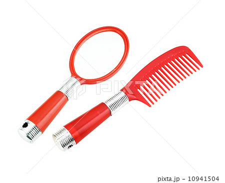 red hand mirror and comb red hand mirror and comb 10941504