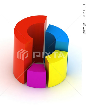 3D circular diagram on white background 10941921