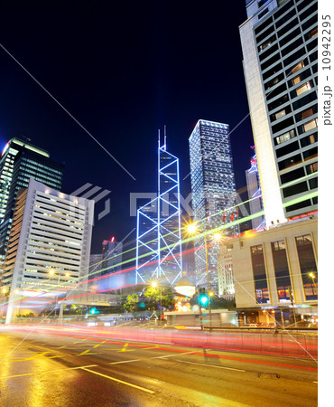 Hong Kong city traffic trail 10942295