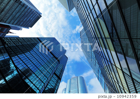 Gigantic skyscraper from below in Hong Kong Gigantic skyscraper from below in Hong Kong 10942359