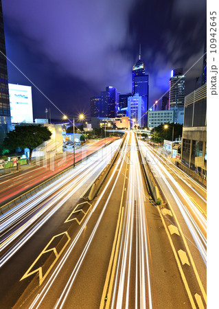 Hong Kong city traffic trail 10942645