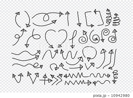 Hand drawn sketch arrow collection for your design Hand drawn sketch arrow collection for your design 10942980