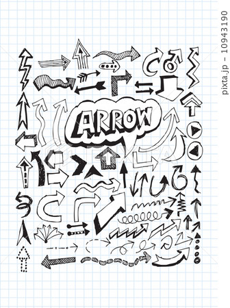 Hand drawn sketch arrow collection for your design 10943190