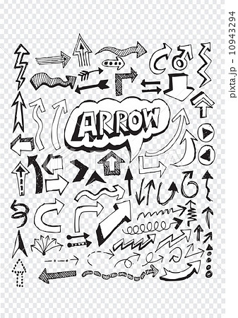 Hand drawn sketch arrow collection for your design 10943294