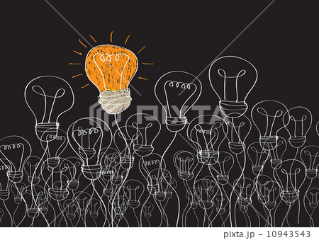 Idea concept light bulb Idea concept light bulb 10943543