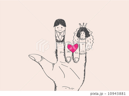 Cartoon hand drawn wedding couple wedding idea design Cartoon hand drawn wedding couple wedding idea design 10943881