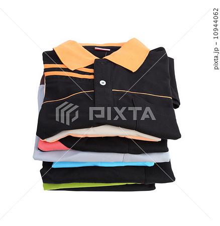 pile of clothes on white background 10944062