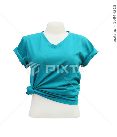 female tshirt template on the mannequin 10944218