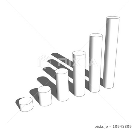 3d cylinder bar graph 10945809
