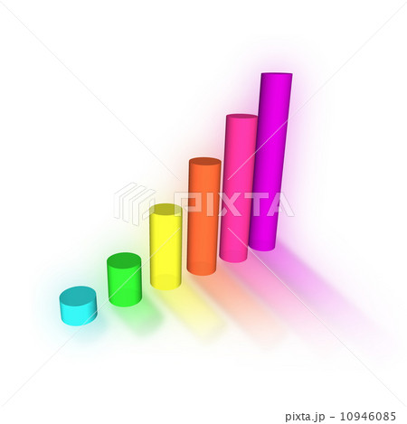 bar graph on white background 10946085