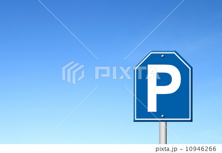 parking sign with blue sky 10946266