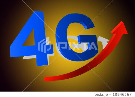 4G symbol with arrow 10946567
