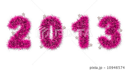 pink tinsel forming 2013 year number pink tinsel forming 2013 year number 10946574